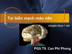Bài giảng Tai biến mạch Máu Não