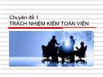 Chuyên đề 1: Trách nhiệm kiểm toán viên