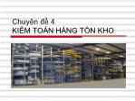 Chuyên đề 4: Kiểm toán hàng tồn kho