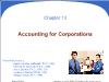 Kế toán, kiểm toán - Chapter 13: Accounting for Corporations