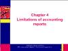 Kế toán, kiểm toán - Chapter 4: Limitations of accounting reports