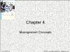 Kế toán, kiểm toán - Chapter 4: Management concepts
