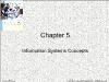 Kế toán, kiểm toán - Chapter 5: Information systems concepts