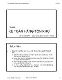 Kế toán, kiểm toán - Chương 3: Kế toán hàng tồn kho (phần 2)