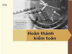 Kế toán, kiểm toán - Hoàn thành kiểm toán