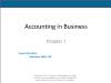 Quản trị Kinh doanh - Chapter 1: Accounting in business