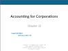 Quản trị Kinh doanh - Chapter 13: Accounting for corporations