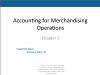Quản trị Kinh doanh - Chapter 5: Accounting for merchandising operations