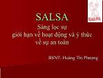 Salsa sàng lọc sự giới hạn về hoạt động và ý thức về sự an toàn