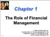 Tài chính doanh nghiệp - Chapter 1: The role of financial management