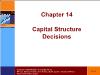 Tài chính doanh nghiệp - Chapter 14: Capital structure decisions