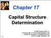 Tài chính doanh nghiệp - Chapter 17: Capital structure determination