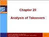 Tài chính doanh nghiệp - Chapter 20: Analysis of takeovers