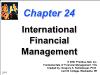 Tài chính doanh nghiệp - Chapter 24: International financial management