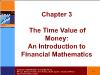 Tài chính doanh nghiệp - Chapter 3: The time value of money: an introduction to financial mathematics