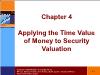 Tài chính doanh nghiệp - Chapter 4: Applying the time value of money to security valuation