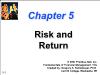 Tài chính doanh nghiệp - Chapter 5: Risk and return