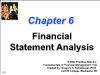 Tài chính doanh nghiệp - Chapter 6: Financial statement analysis