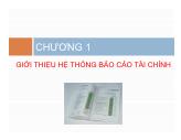 Tài chính doanh nghiệp - Chương 1: Giới thiệu hệ thống Báo cáo tài chính