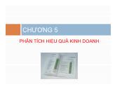 Tài chính doanh nghiệp - Chương 5: Phân tích hiệu quả kinh doanh