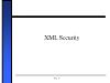 Bài giảng Bảo mật CSDL - Chap 12: XML Security