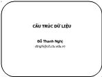 Bài giảng Cấu trúc dữ liệu và Giải thuật - Chương 1: Ôn tập ngôn ngữ lập trình C - Đỗ Thanh Nghi