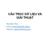 Bài giảng Cấu trúc dữ liệu và Giải thuật - Chương 1: Tổng quan về CTDL> - Trần Minh Thái