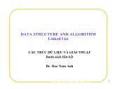 Bài giảng Cấu trúc dữ liệu và giải thuật - Chương 2: Danh sách liên kết - Đào Nam Anh