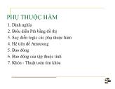 Bài giảng Cơ sở dữ liệu - Chương 3: Phụ thuộc hàm