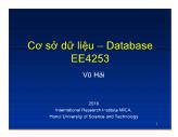 Bài giảng Cơ sở dữ liệu (Database) - SQL Nâng cao - Vũ Hải