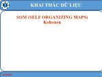 Bài giảng Khai thác dữ liệu - SOM (Selfe Oranizing Maps) - ĐH CNTP Tp.HCM