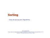 Data Structures and Algorithms - Chapter 8: Sorting - Trần Minh Châu