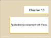 Database Management System - Chapter 10: Application Development with Views