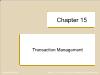 Database Management System - Chapter 15: Transaction Management