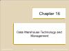 Database Management System - Chapter 16: Data Warehouse Technology and Management