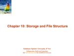 Database System Concepts - Chapter 10: Storage and File Structure