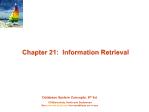 Database System Concepts - Chapter 21: Information Retrieval