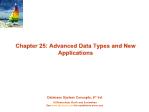 Database System Concepts - Chapter 25: Advanced Data Types and New Applications