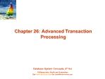 Database System Concepts - Chapter 26: Advanced Transaction Processing