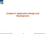 Database System Concepts - Chapter 9: Application Design and Development