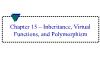 Electrical Engineering - Chapter 15: Inheritance, Virtual Functions, and Polymorphism