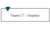 Electrical Engineering - Chapter 17: Templates