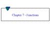 Electrical Engineering - Chapter 7: Functions