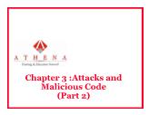 Security + Certification - Chapper 3: Attacks and Malicious Code Part 2- Athena