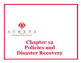 Security + Certification - Chapter 12: Policies and Disaster Recovery - Athena