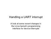 Advanced Systems Programming - Lesson 14: Handling a UART interrupt