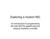 Advanced Systems Programming - Lesson 21: Exploring a modern NIC