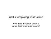 Advanced Systems Programming - Lesson 9: Intel’s ‘cmpxchg’ instruction