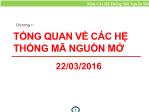 Bài giảng Các hệ thống mã nguồn mở - Thầy Ngô