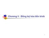 Bài giảng Hệ điều hành - Chương 5: Đồng bộ hóa tiến trình